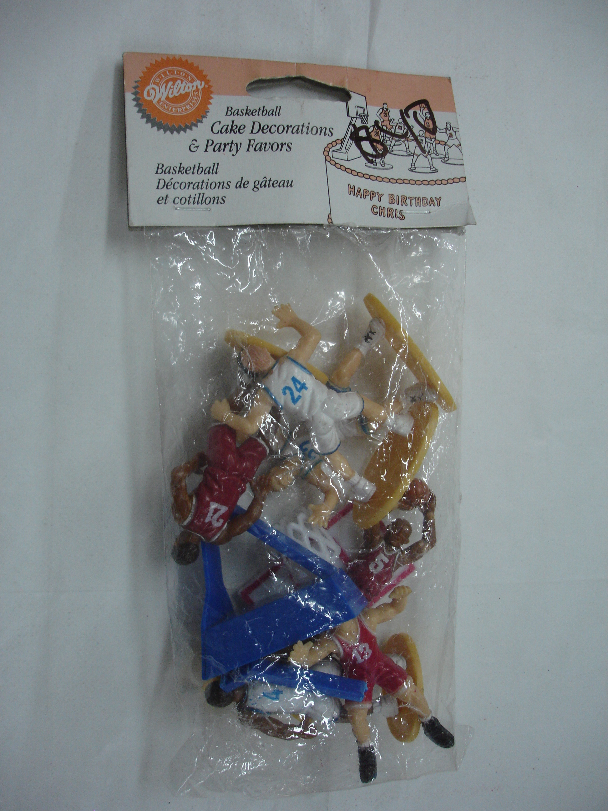 Wilton-Basketball cake decoration and party favor